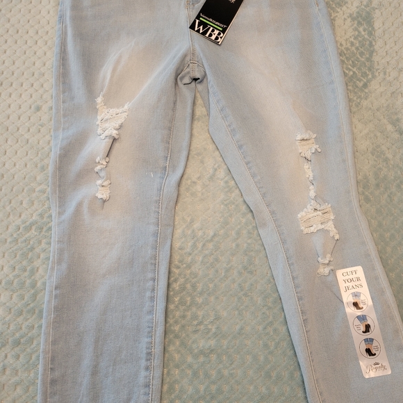NWT-WBB Royalty For Me Women's Mid Rise Ankle Jeans-Size 14-NWT - Picture 6 of 15